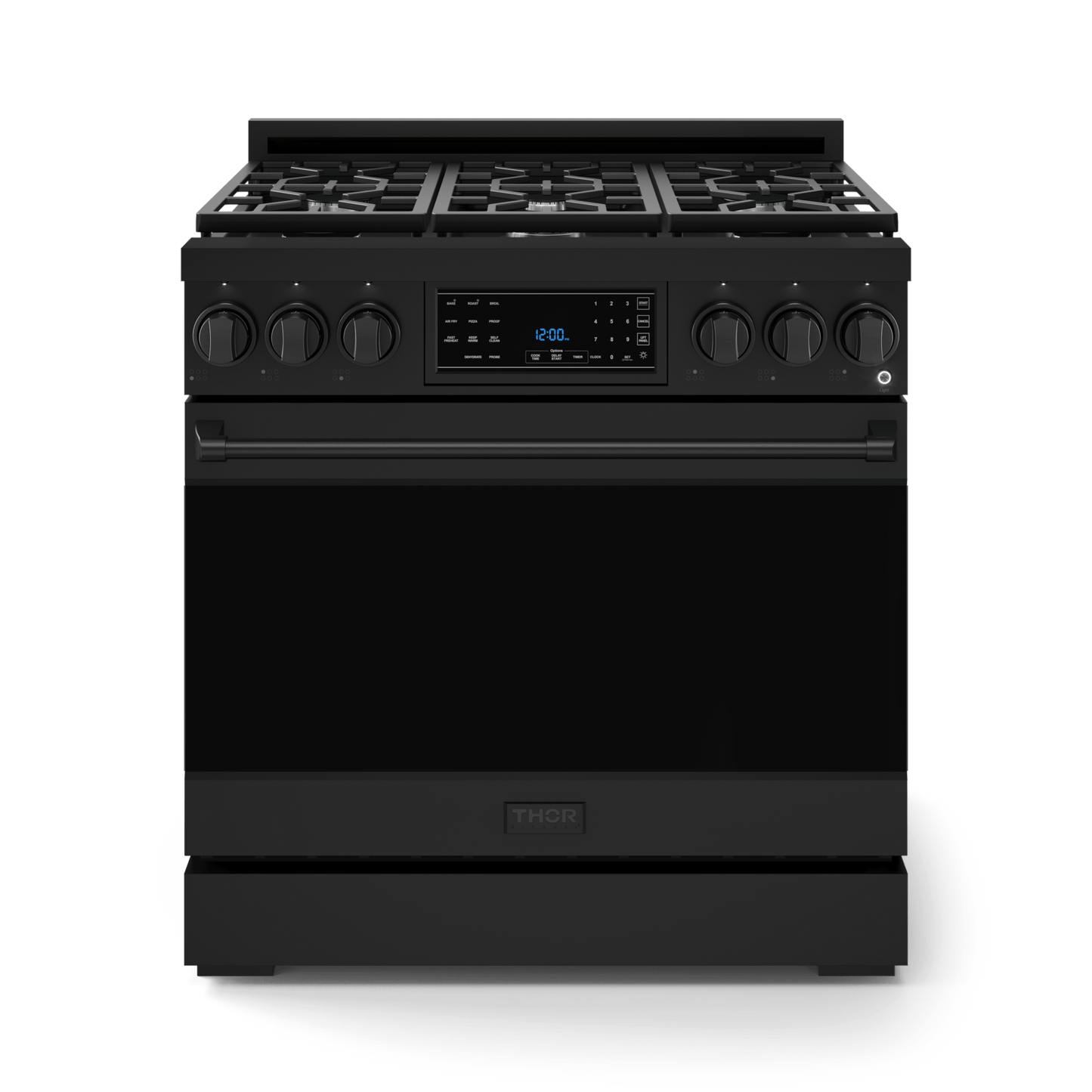 Thor Kitchen RSG36BLP 36 Inch Professional Lp Range With Tilt Panel Touch Control In Black Gordon Ramsay Series - Rsg36Blp