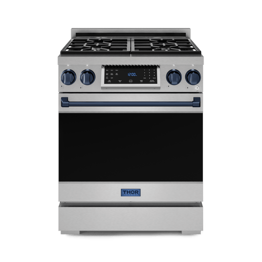 Thor Kitchen RSG30LPBLU 30 Inch Professional Lp Range With Tilt Panel Touch Control In Stainless Steel/Blue Gordon Ramsay Series - Rsg30Lp-Blu
