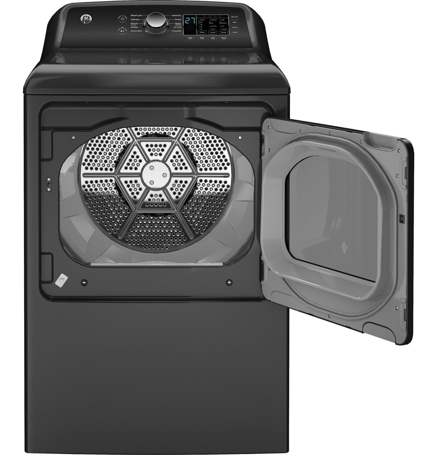 Ge Appliances GTD58EBPVDG Ge® 7.4 Cu. Ft. Capacity Electric Dryer With Up To 120 Ft. Venting And Sensor Dry