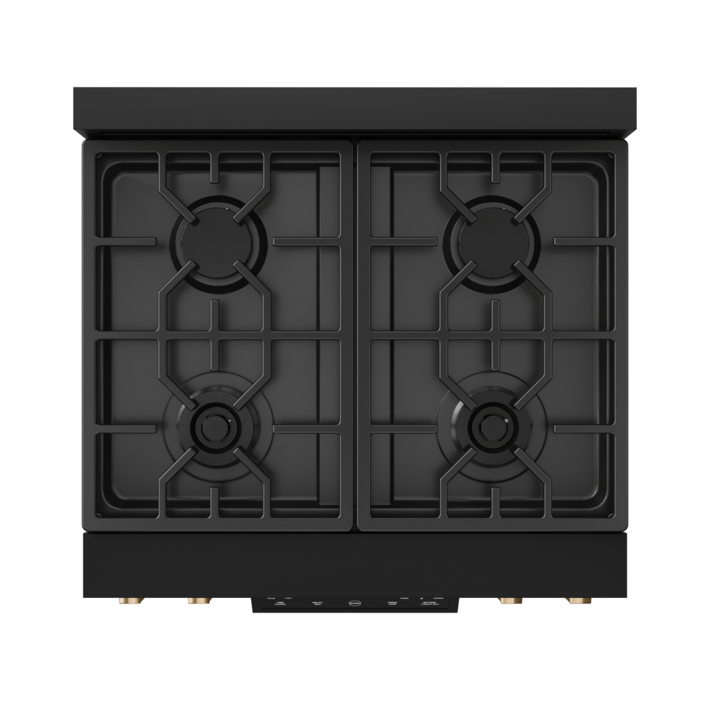 Thor Kitchen RSG30BLPBRZ 30 Inch Professional Lp Range With Tilt Panel Touch Control In Matte Black/Bronze Gordon Ramsay Series - Rsg30Blp-Brz