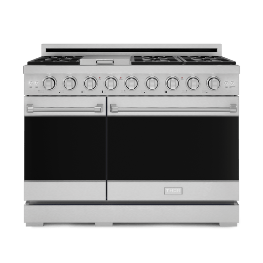 Thor Kitchen RSG48ELP 48 Inch Professional Lp Range With Pro-Style Knobs In Stainless Steel Gordon Ramsay Series - Rsg48Elp