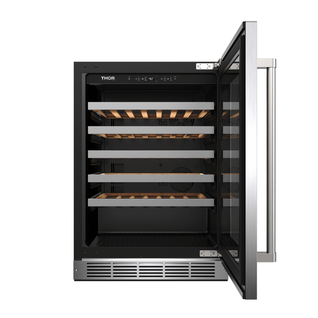 Thor Kitchen TWC24US Thor Kitchen 24-Inch Single Zone Wine Cooler, 46 Wine Bottle Capacity - Model Twc24Us