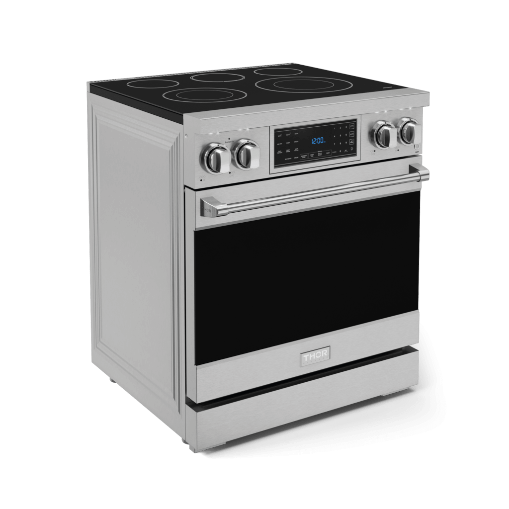 Thor Kitchen RSE30 30 Inch Professional Electric Range With Tilt Panel Touch Control In Stainless Steel Gordon Ramsay Series - Rse30