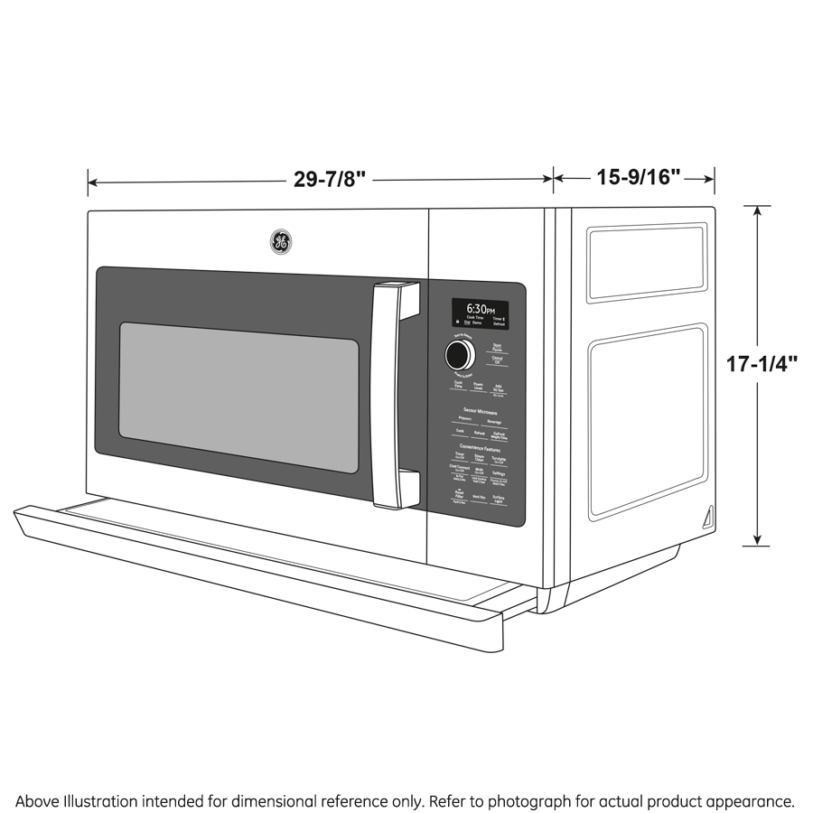Ge Appliances PVM9225RYSS Ge Profile&#8482; 2.2 Cu. Ft. Over-The-Range Sensor Microwave Oven