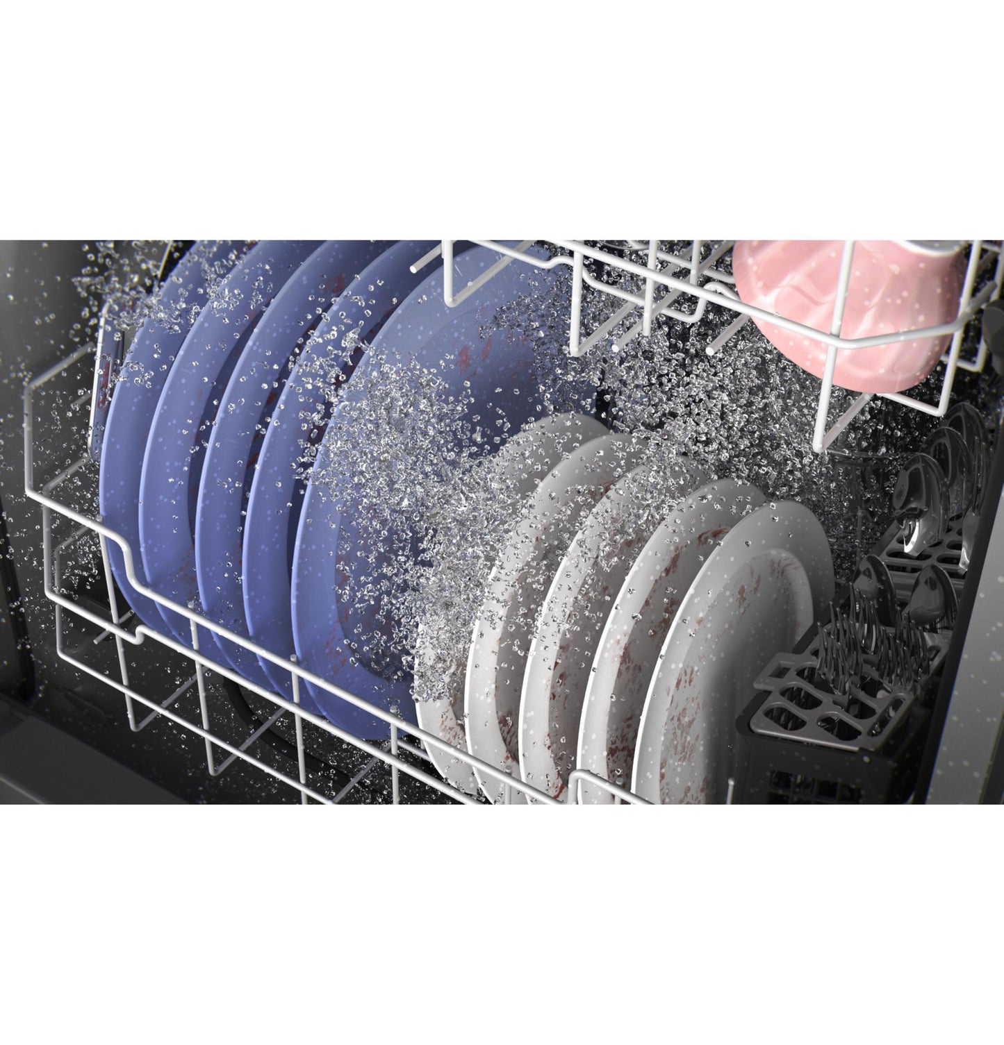 Ge Appliances GDT595HYYFS Ge® Energy Star® Top Control Hybrid Tub Dishwasher With Third Rack, Bottle Jets, Dry Boost & 50 Dba