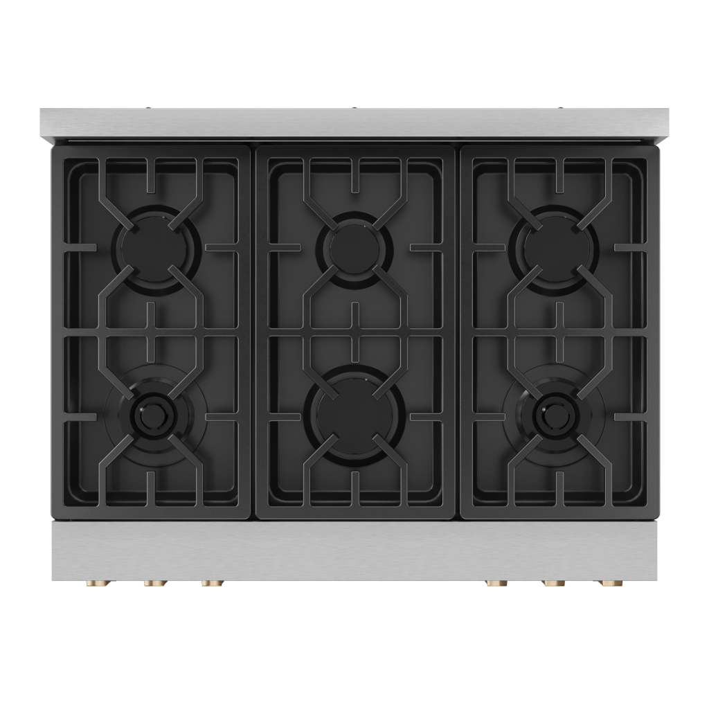 Thor Kitchen RSG36LPBRZ 36 Inch Professional Lp Range With Tilt Panel Touch Control In Stainless Steel/Bronze Gordon Ramsay Series - Rsg36Lp-Brz