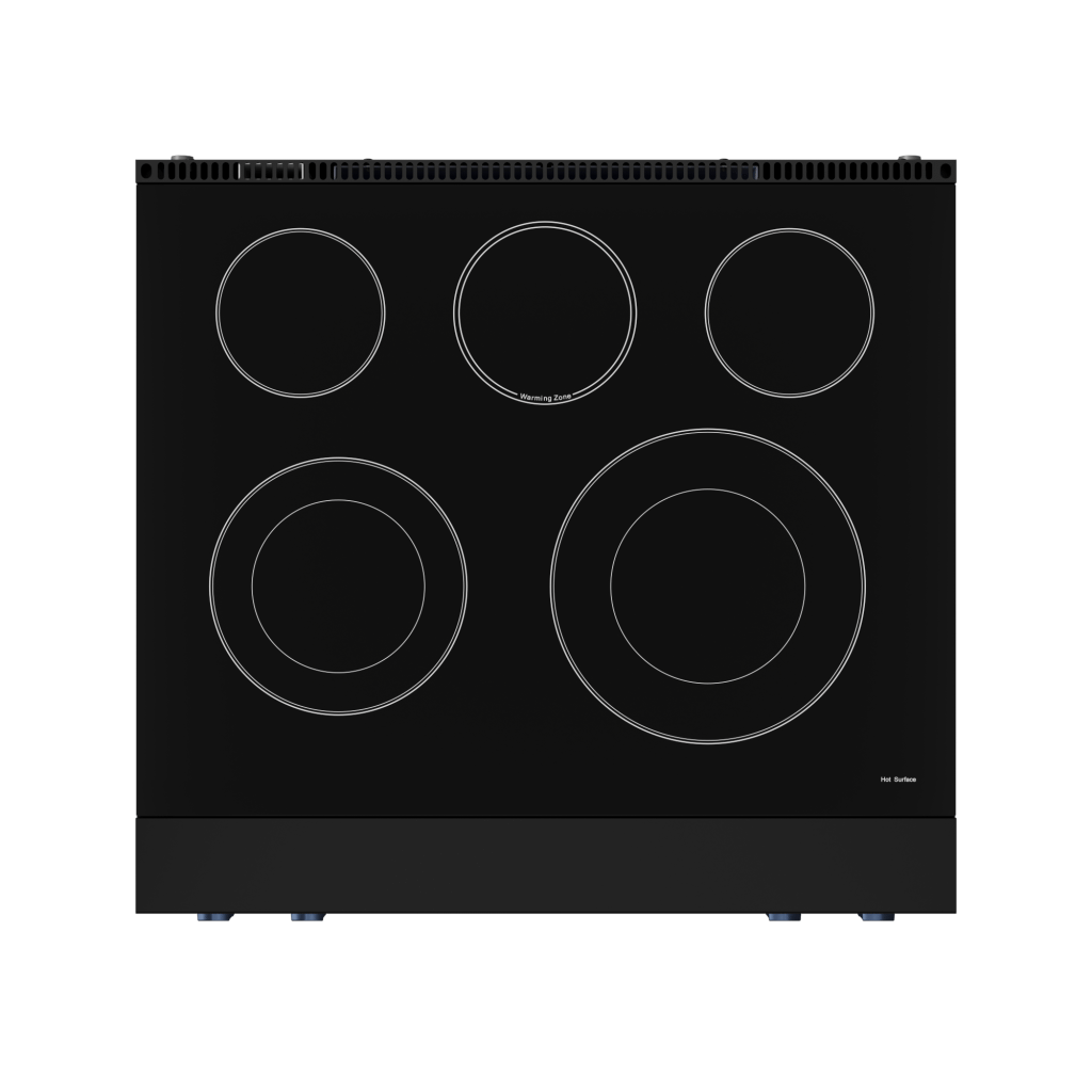 Thor Kitchen RSE30BBLU 30 Inch Professional Electric Range With Tilt Panel Touch Control In Black/Navy Blue Gordon Ramsay Series - Rse30B-Blu