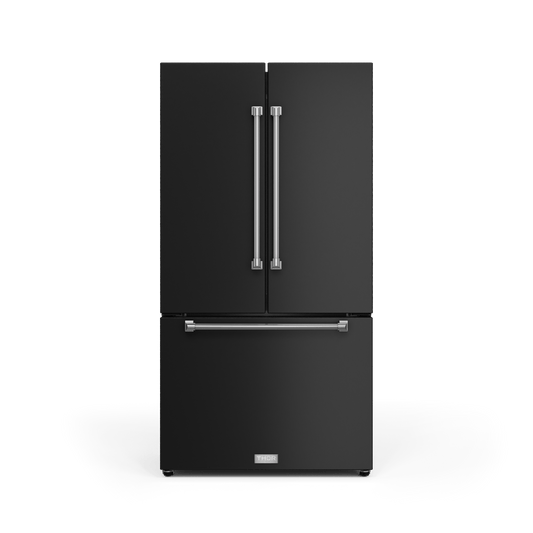 Thor Kitchen RF3621CTD00SS 36 Inch 20.3 Cu Ft French Door Counter Depth Refrigerator With Ice Maker In Black/Stainless Steel Gordon Ramsay Series - Rf3621Ctd00-Ss