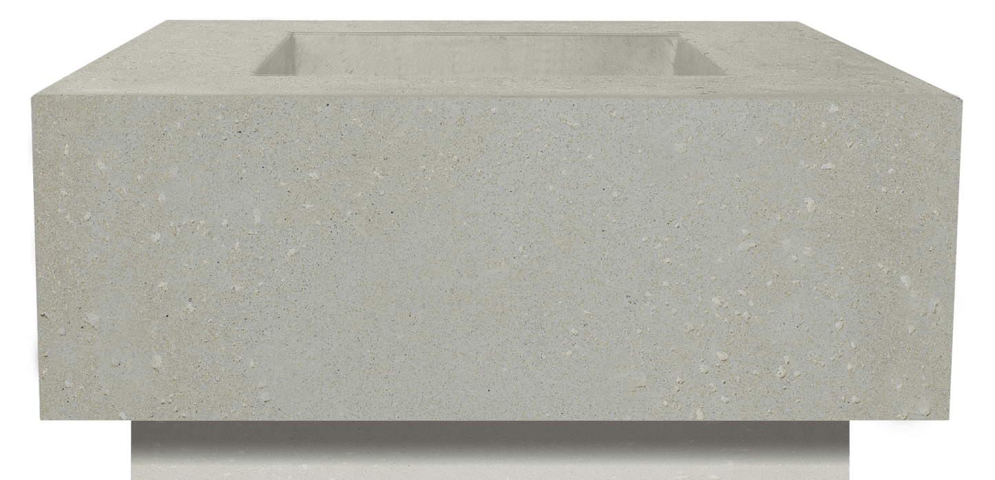 Xo Appliance XOFSQR3636LS Fire Square Table 36" X 36" Natural Gas Fired Gfrc Limestone