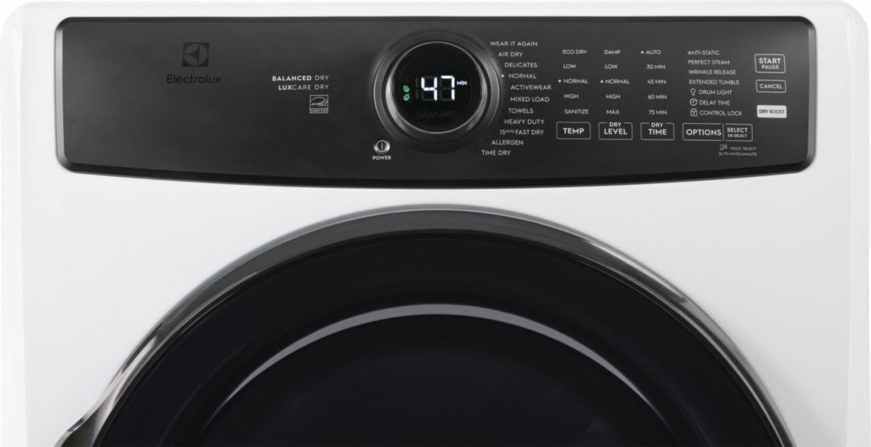 Electrolux ELFE7738AW Electrolux Front Load Perfect Steam&#8482; Electric Dryer With Balanced Dry&#8482; And Instant Refresh - 8.0 Cu. Ft.