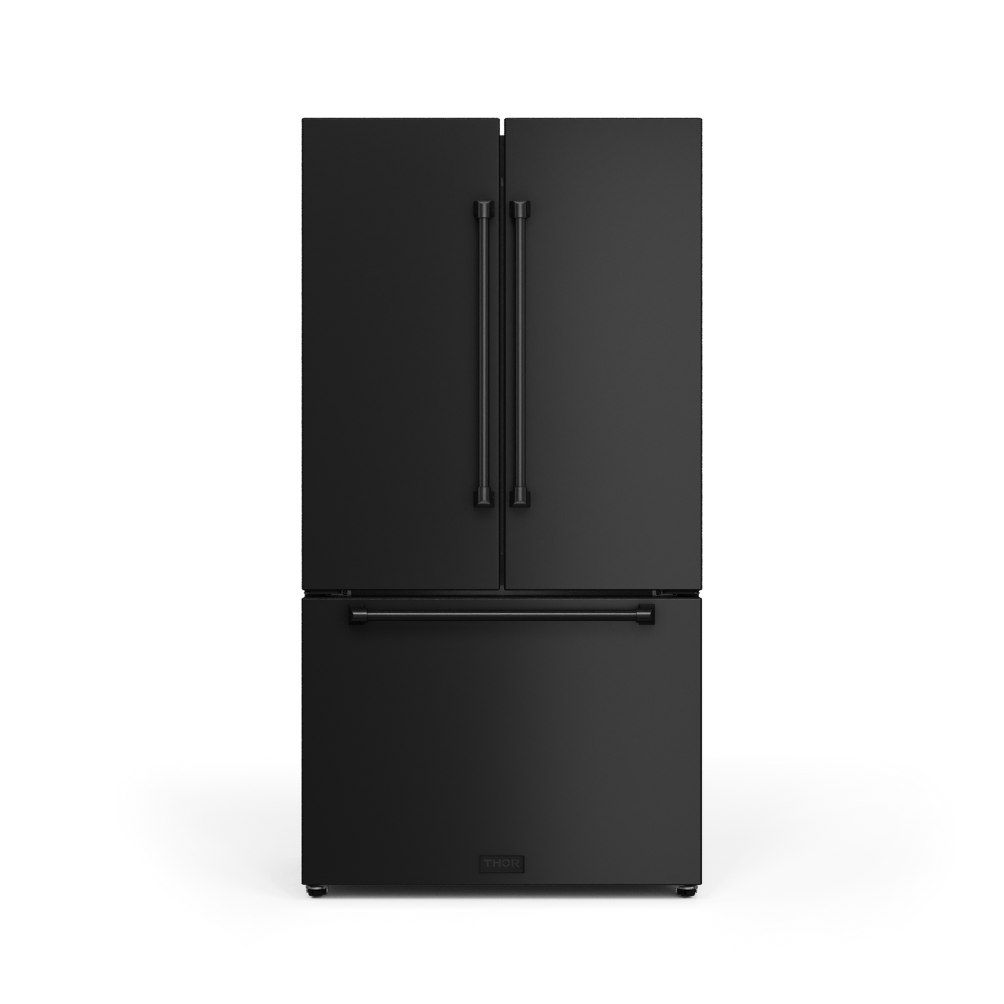 Thor Kitchen RF3621CTD00 36 Inch 20.3 Cu Ft French Door Counter Depth Refrigerator With Ice Maker In Black Gordon Ramsay Series - Rf3621Ctd00