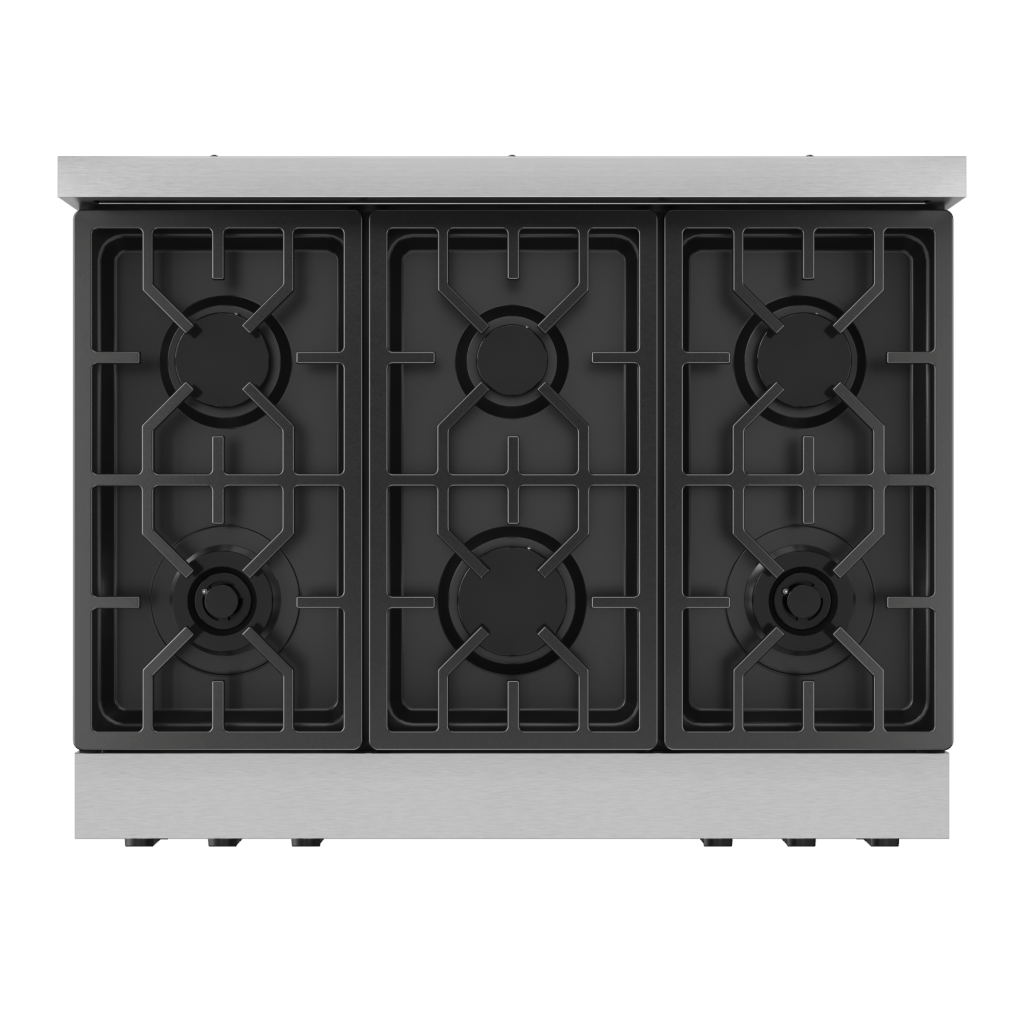 Thor Kitchen RSG36LPBLK 36 Inch Professional Lp Range With Tilt Panel Touch Control In Stainless Steel/Black Gordon Ramsay Series - Rsg36Lp-Blk