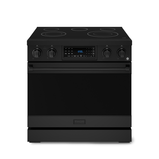 Thor Kitchen RSE36B 36 Inch Professional Electric Range With Tilt Panel Touch Control In Black Gordon Ramsay Series - Rse36B