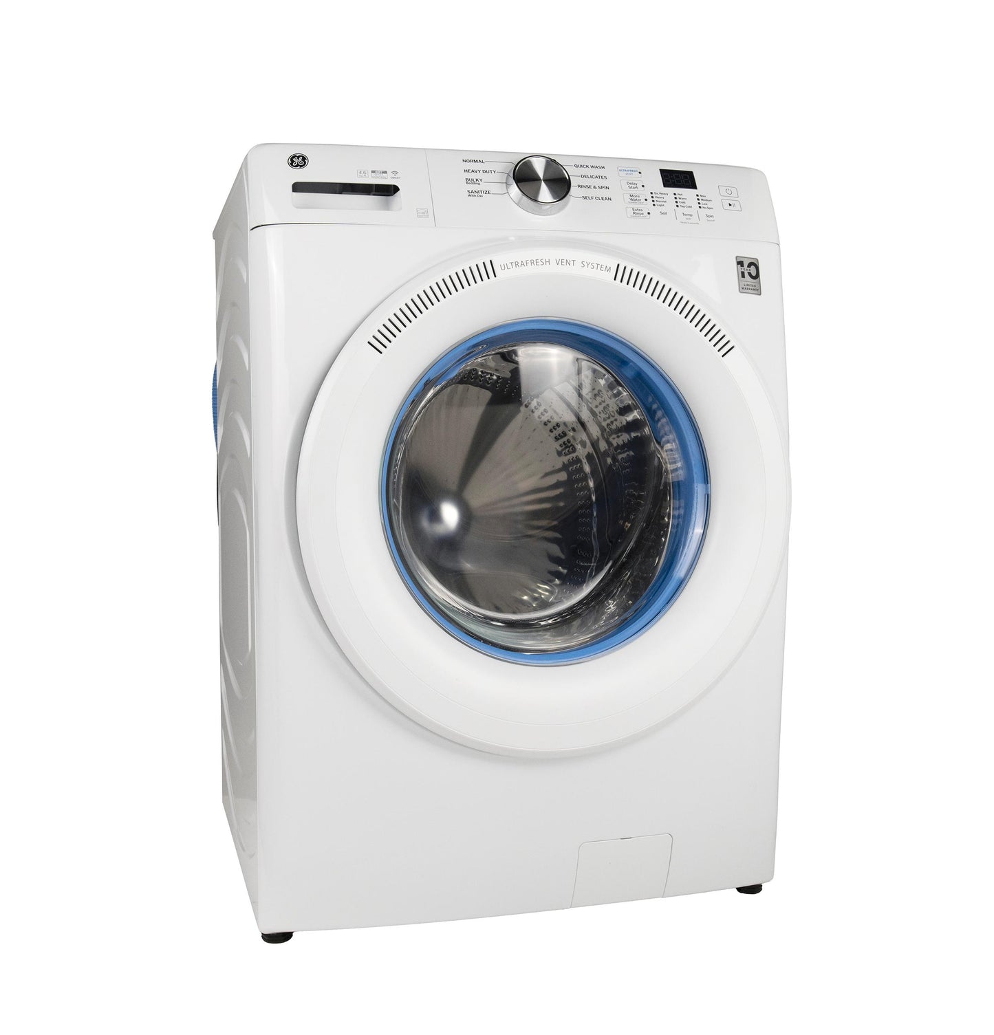 Ge Appliances GFW350SSYWW Ge® Energy Star® 4.6 Cu. Ft. Capacity Smart Front Load Washer With Ultrafresh Vent System With Odorblock&#8482;