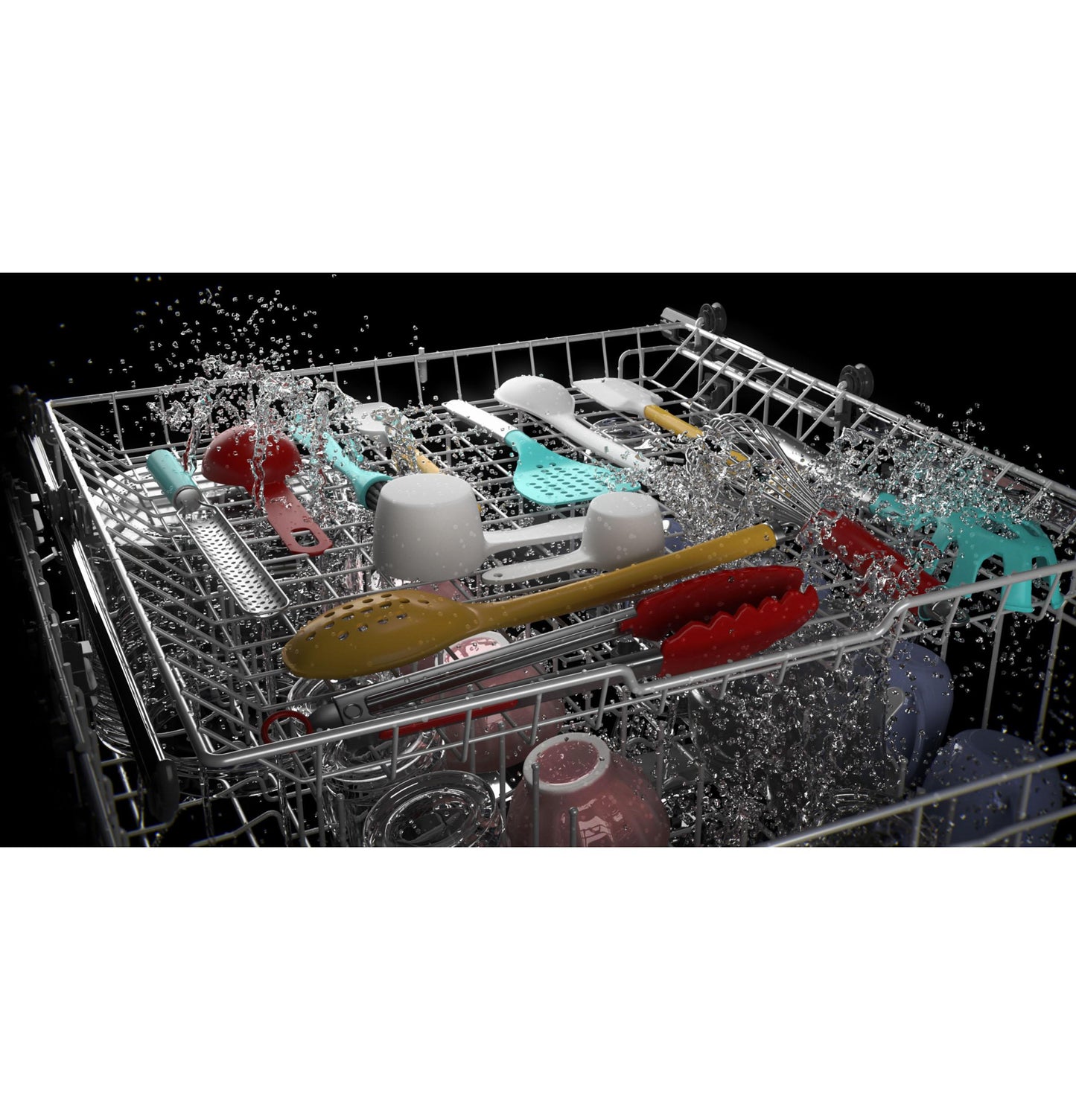Ge Appliances GDT595HYYFS Ge® Energy Star® Top Control Hybrid Tub Dishwasher With Third Rack, Bottle Jets, Dry Boost & 50 Dba