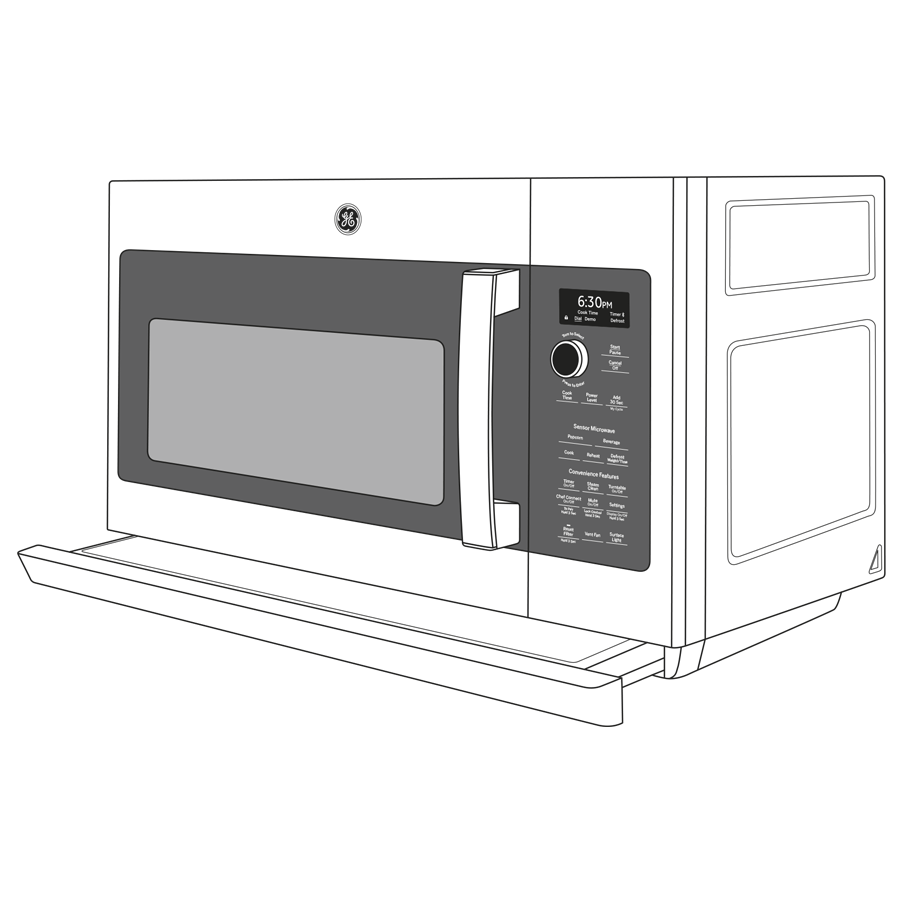 Ge Appliances PVM9225RYSS Ge Profile&#8482; 2.2 Cu. Ft. Over-The-Range Sensor Microwave Oven