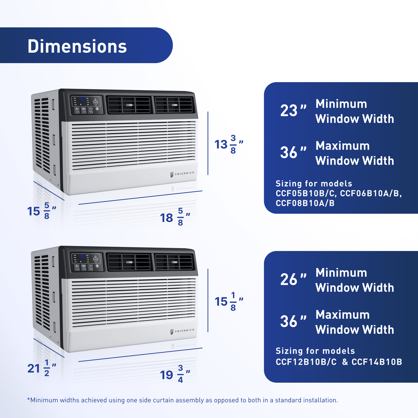 Friedrich CCF08B10C Friedrich Chill Premier 8,000 Btu 115V Smart Window Air Conditioner - Cool Only