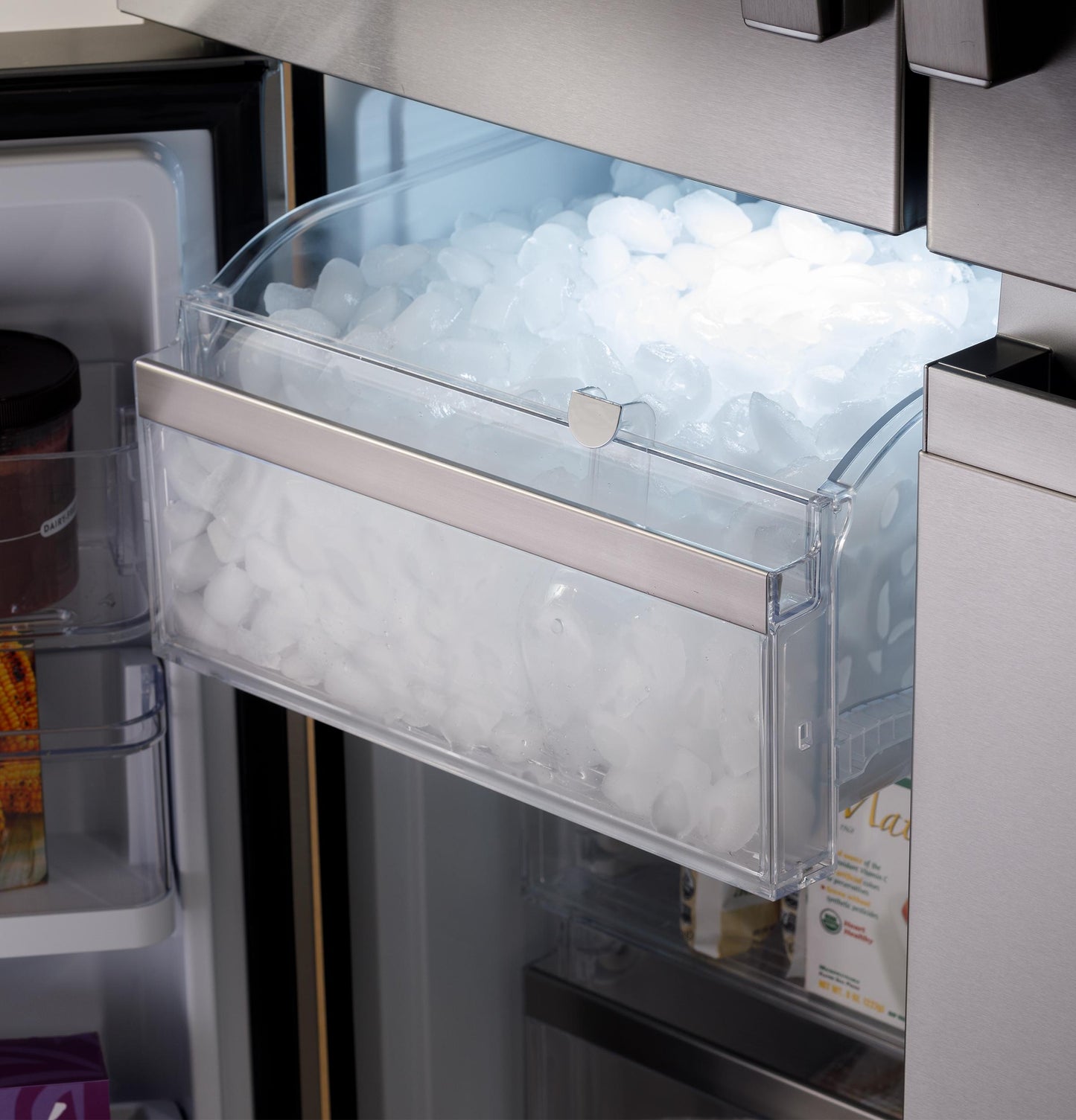 Ge Appliances PHD23BYWFS Ge Profile&#8482; Energy Star® 22.9 Cu. Ft. Counter-Depth Quad-Door Refrigerator With Dual-Dispense Autofill Pitcher And Door In Door