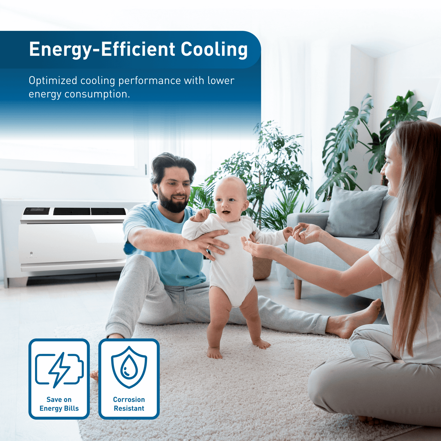 Friedrich WCVT12B30A Friedrich Wallmaster Inverter 12,000 Btu 230V Smart Through-The-Wall Air Conditioner - Cool Only