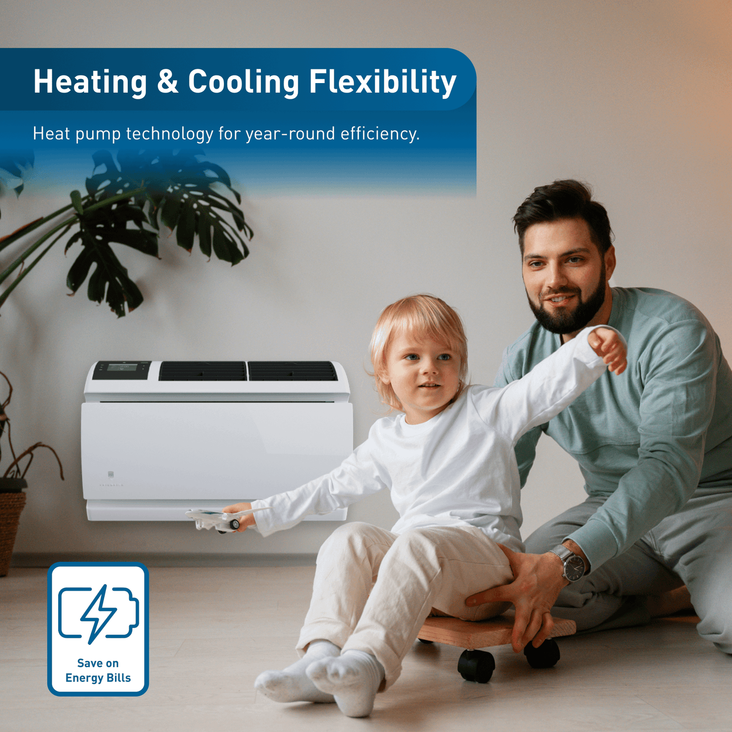 Friedrich WHVT14B33A Friedrich Wallmaster Inverter 14,000 Btu 230V Smart Through-The-Wall Air Conditioner With Heat Pump