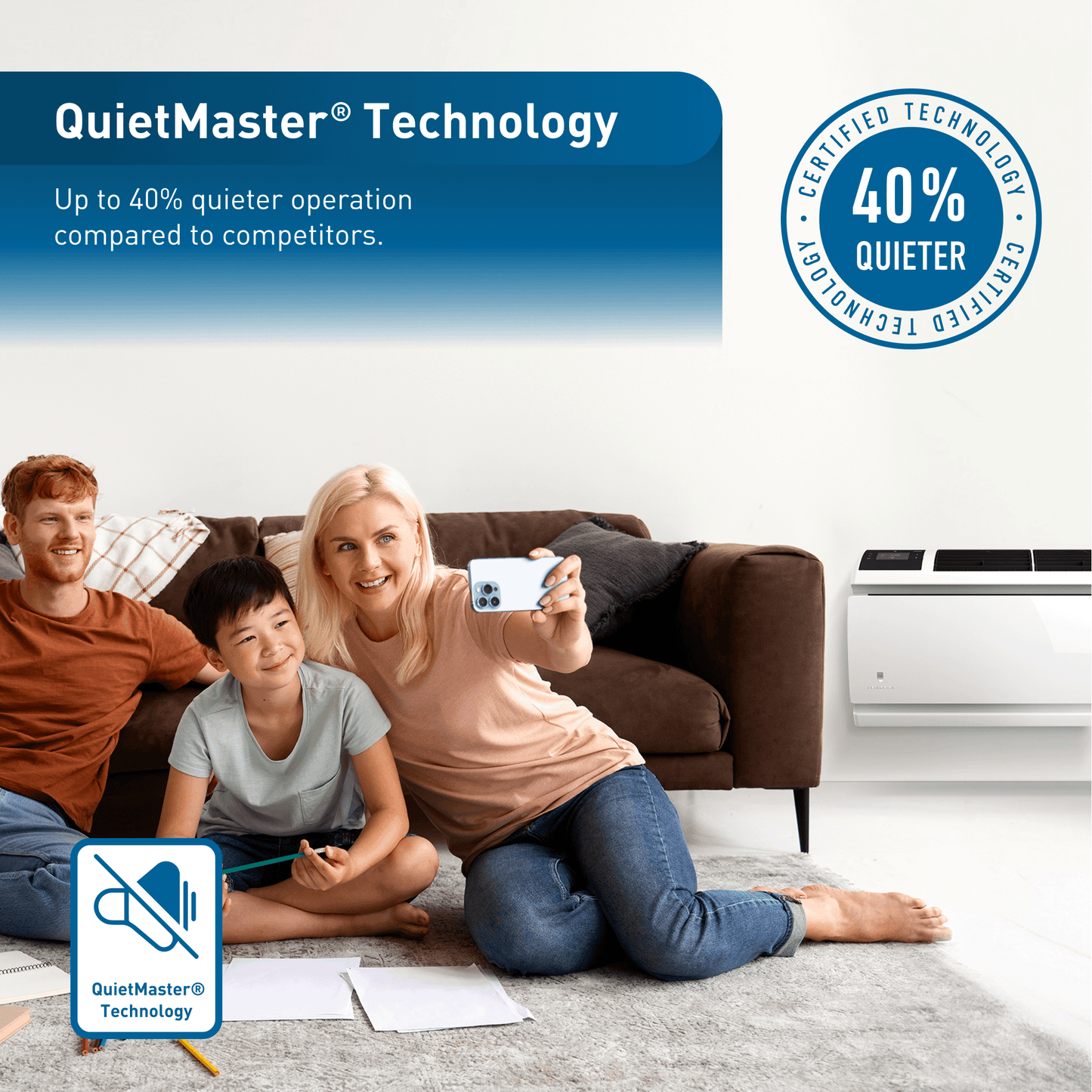 Friedrich WHVT14B33A Friedrich Wallmaster Inverter 14,000 Btu 230V Smart Through-The-Wall Air Conditioner With Heat Pump