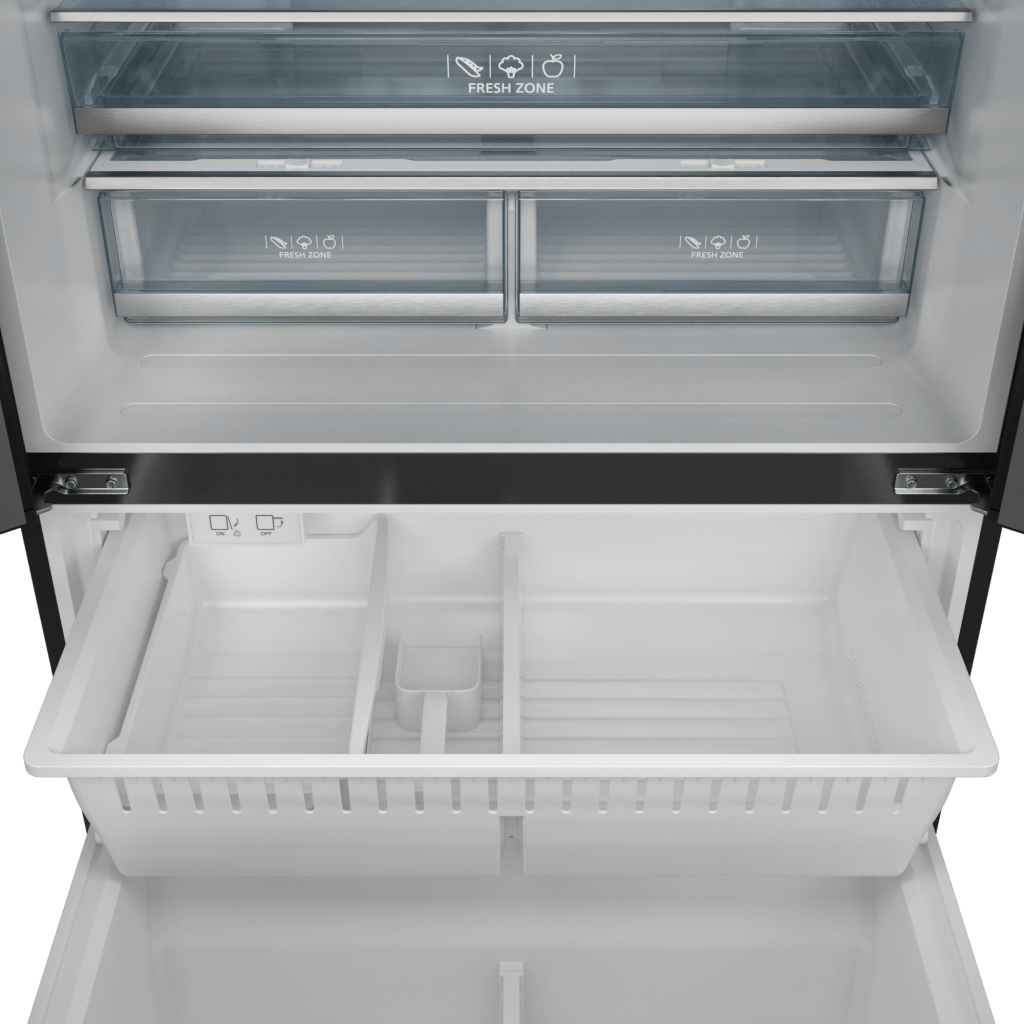 Thor Kitchen RF3621CTD00SS 36 Inch 20.3 Cu Ft French Door Counter Depth Refrigerator With Ice Maker In Black/Stainless Steel Gordon Ramsay Series - Rf3621Ctd00-Ss