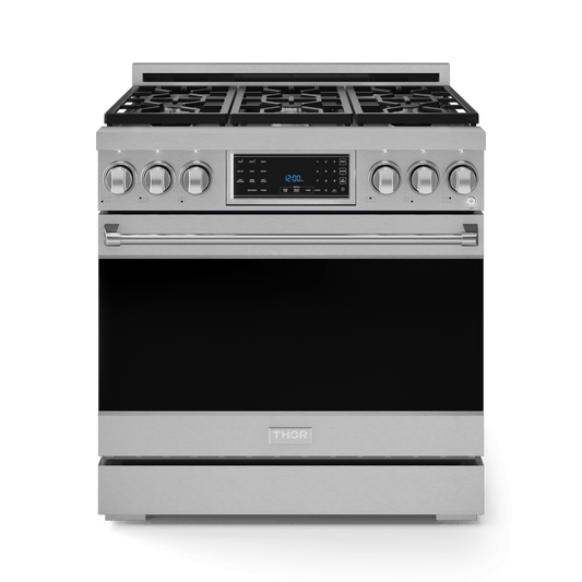 Thor Kitchen RSG36LP 36 Inch Professional Lp Range With Tilt Panel Touch Control In Stainless Steel Gordon Ramsay Series - Rsg36Lp