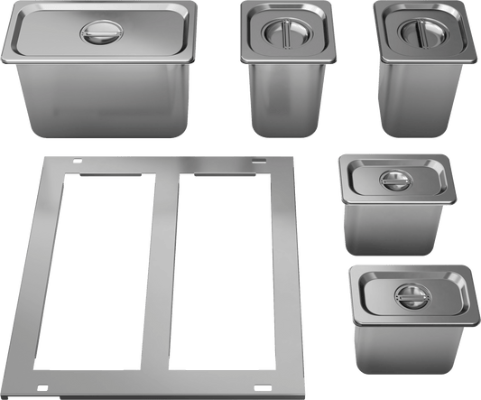Zephyr DRPAN241S Drawer Pan Kit, 11Pc, Ss, Prrd24