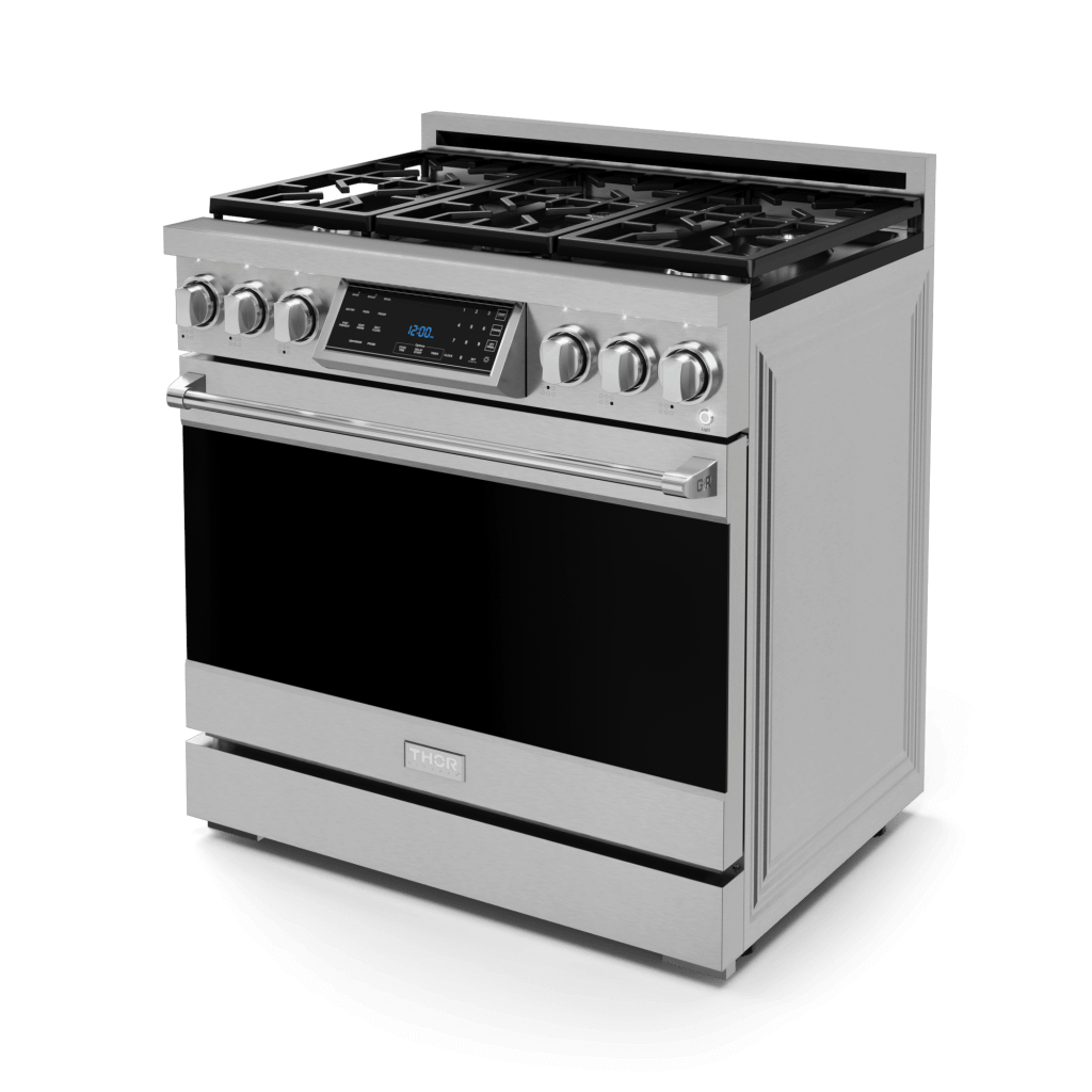Thor Kitchen RSG36LP 36 Inch Professional Lp Range With Tilt Panel Touch Control In Stainless Steel Gordon Ramsay Series - Rsg36Lp