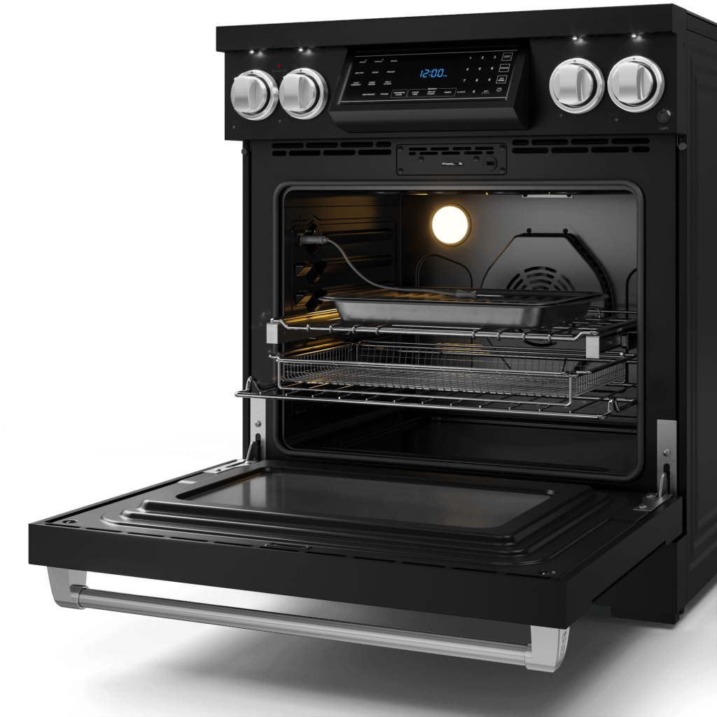 Thor Kitchen RSE30BSS 30 Inch Professional Electric Range With Tilt Panel Touch Control In Black/Stainless Steel Gordon Ramsay Series - Rse30B-Ss