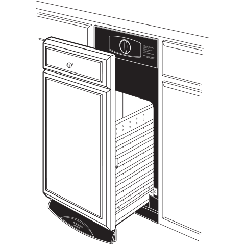 Cafe UCG1510NII Universal 15" Panel-Ready Built-In Compactor
