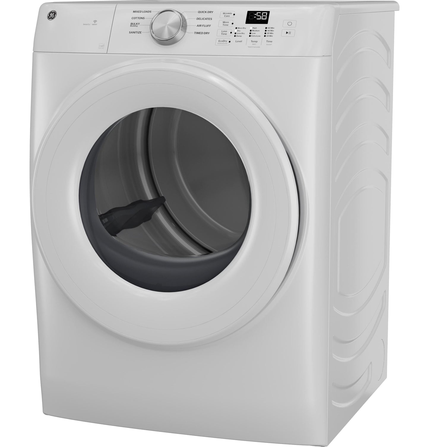 Ge Appliances GFD35ESSYWW Ge® Energy Star® 7.8 Cu. Ft. Capacity Smart Front Load Electric Dryer