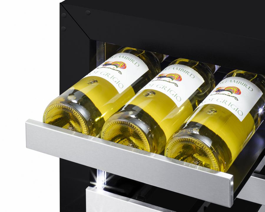 Summit SDHW1532LHD 15" Wide Built-In Wine Cellar