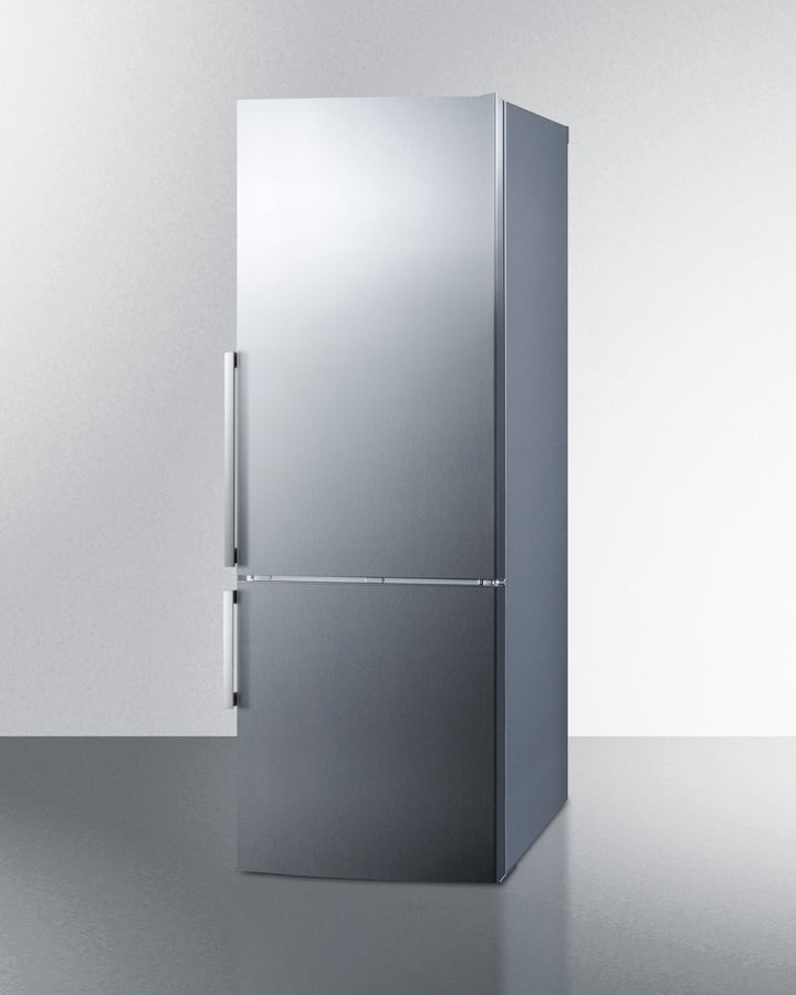 Summit FFBF287SSIM 28" Wide Bottom Freezer Refrigerator With Icemaker