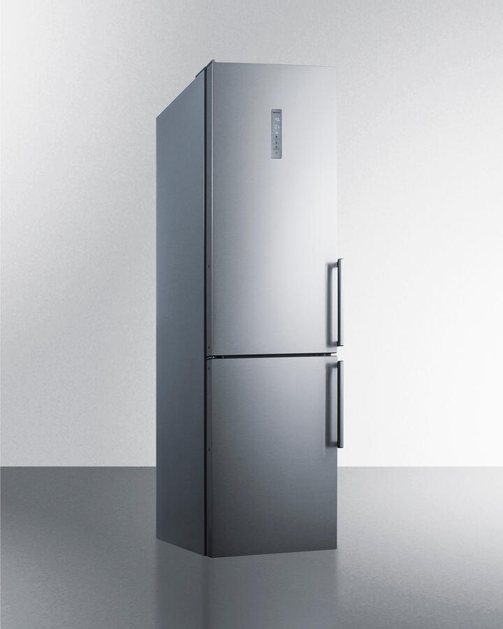 Summit FFBF192SSBILHD 24" Wide Built-In Bottom Freezer Refrigerator