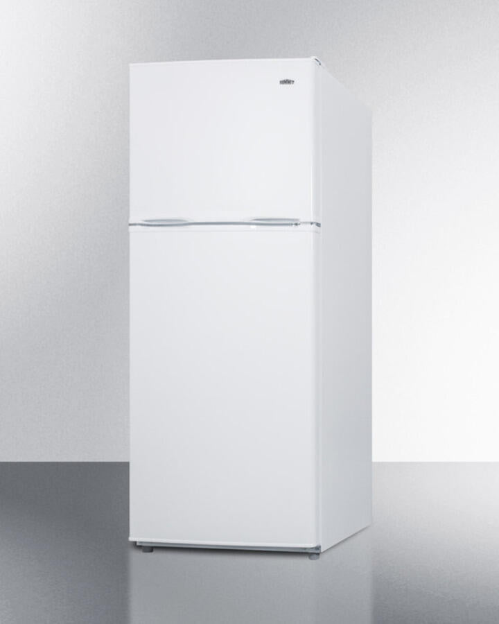 Summit FF1386WIM 24" Wide 11.5 Cu.Ft. Frost-Free Refrigerator-Freezer In White Finish With Factory Installed Icemaker