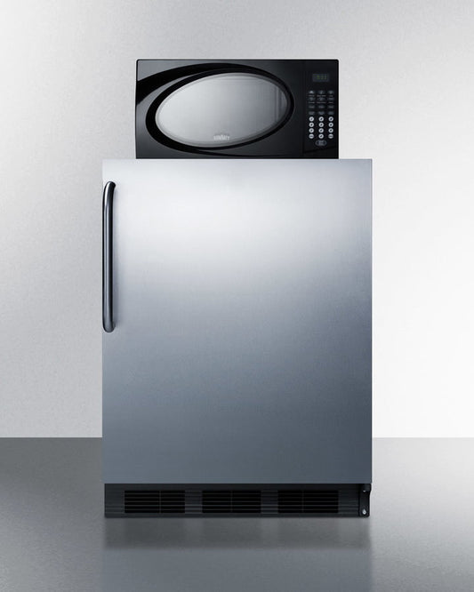 Summit MRF663BSSTB Microwave/Refrigerator-Freezer Combination