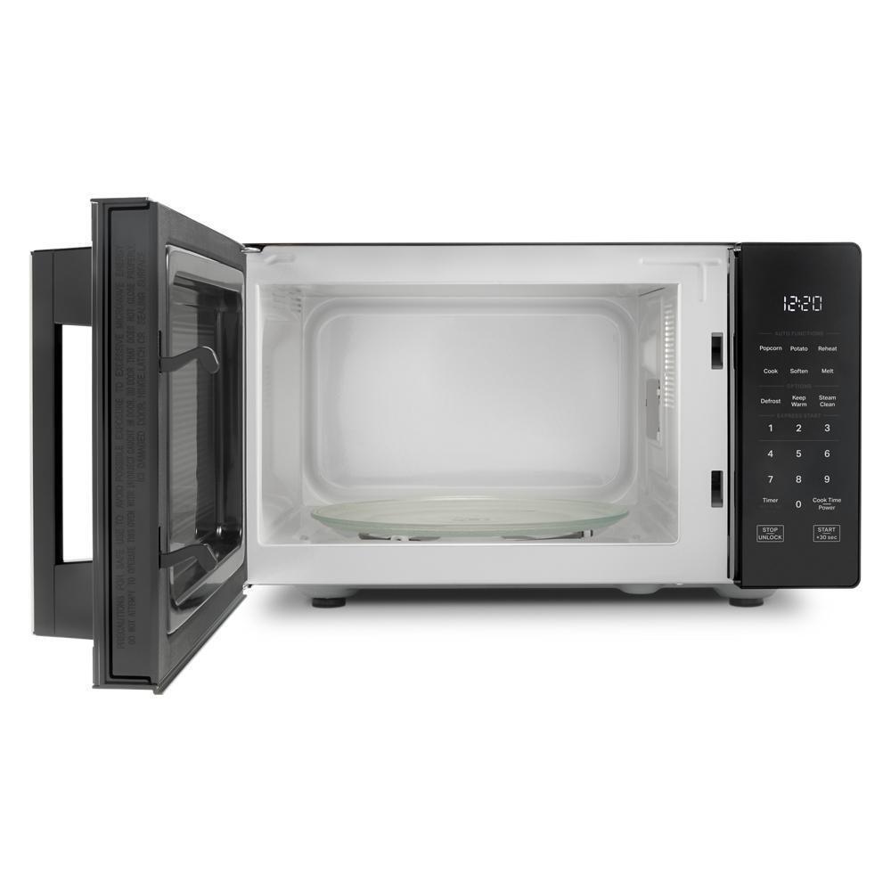 Whirlpool WMCS3019RB 0.9 Cu. Ft. Black Countertop Microwave With Steam Clean - 900 Watt