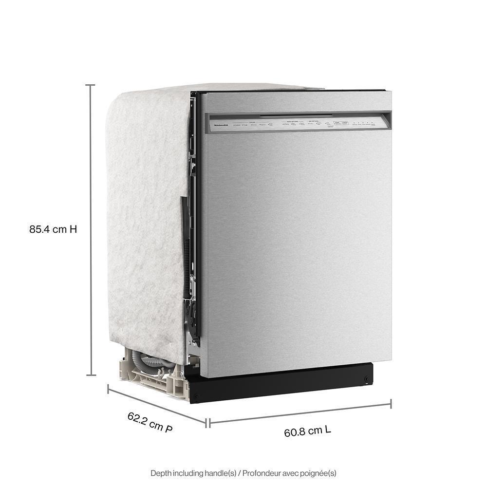 Kitchenaid KDFS324SPS Third Level Jet Rack Dishwasher With 40+ Total Wash Jets, 41 Dba