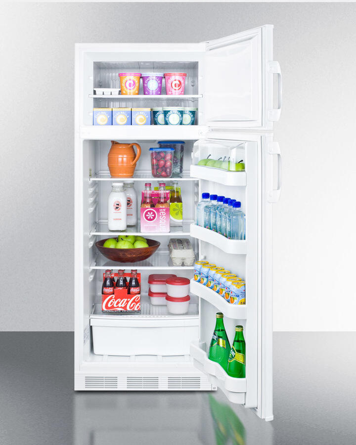 Summit CP133 Two-Door Refrigerator-Freezer With Cycle Defrost And Slim 24" Width