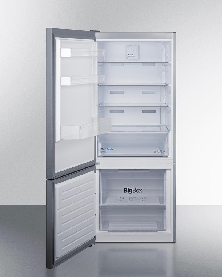 Summit FFBF154SSLHD 28" Wide Bottom Mount Refrigerator-Freezer