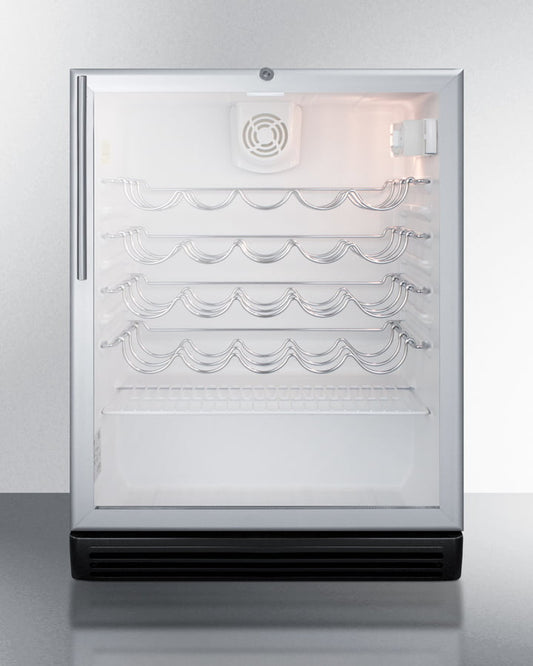 Summit SWC6GBLHVADA 24" Wide Wine Cellar, Ada Compliant