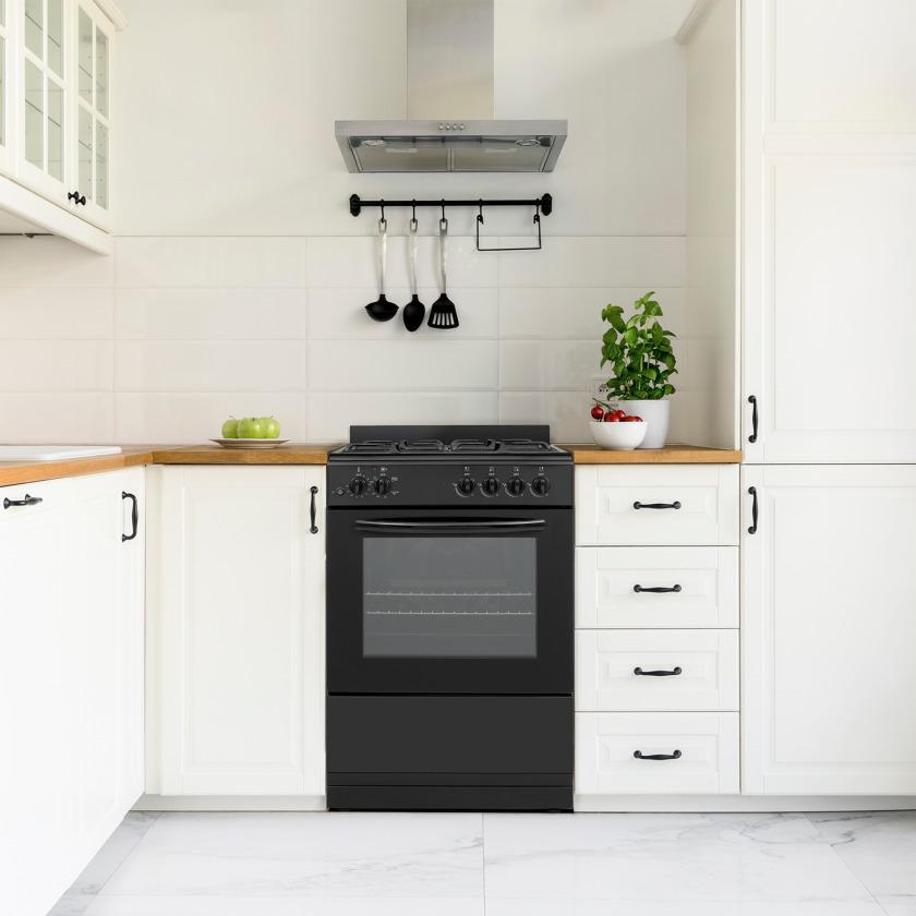 Element Appliance EGR244MCCB Element 2.4 Cu. Ft. 24 Gas Range - Black (Egr244Mccb)