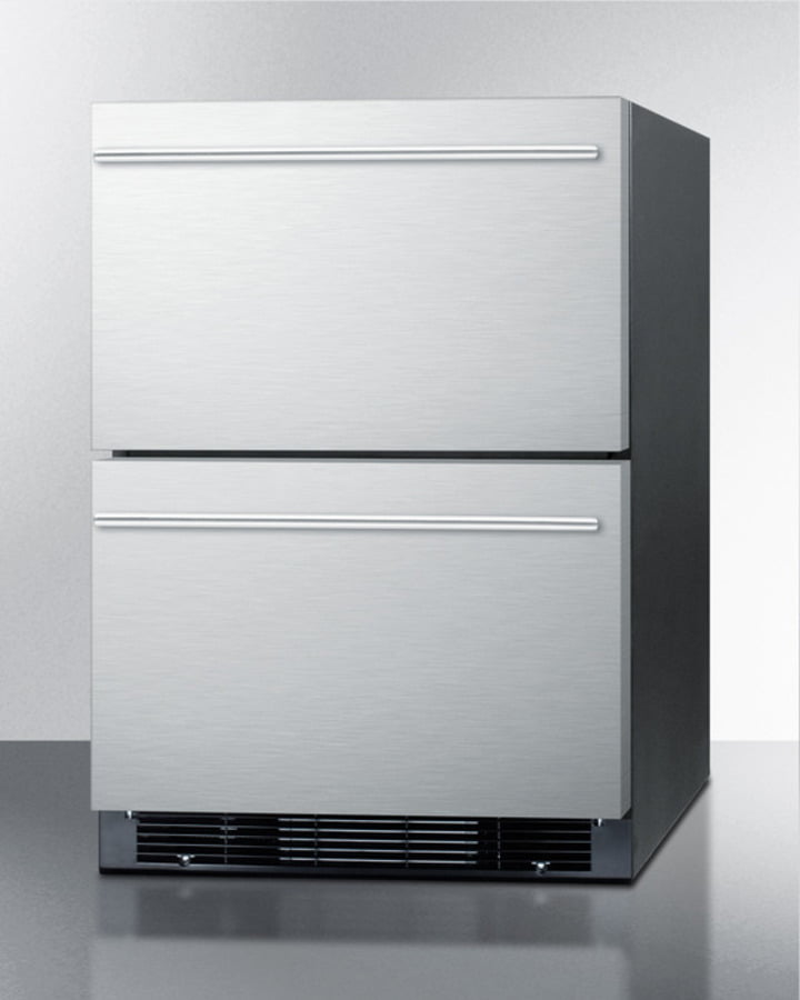 Summit SPRF2D5IM 24" Wide 2-Drawer Refrigerator-Freezer With Icemaker