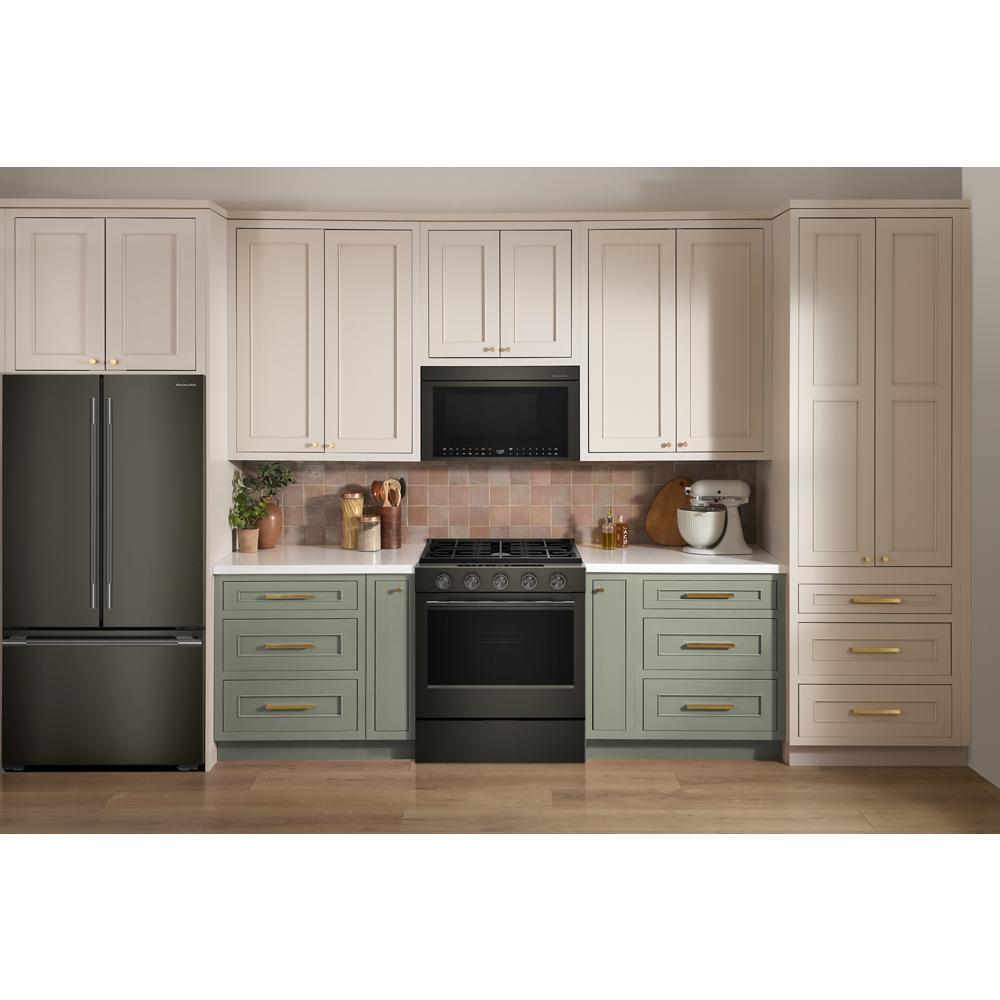 Kitchenaid KSGS530SBE 5.0 Cu. Ft. Smart Slide-In Gas Range With Convection Cooking Modes And 2-In-1 Burner
