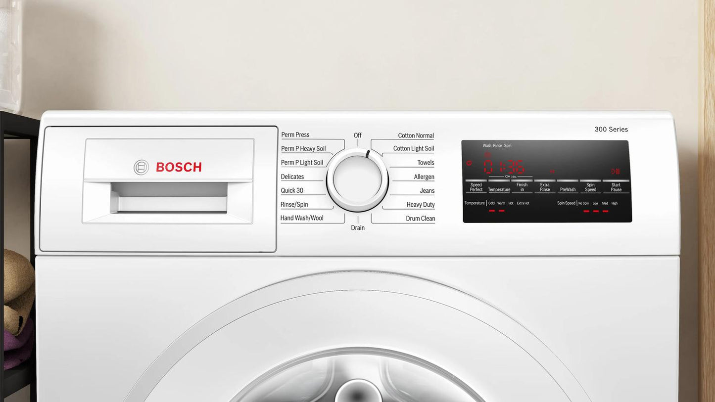 Bosch WGA14400UC 300 Series Compact Washer 1400 Rpm