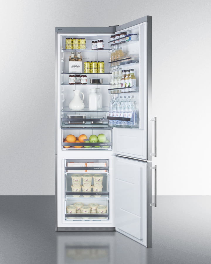 Summit FFBF181ES 24" Wide Bottom Freezer Refrigerator