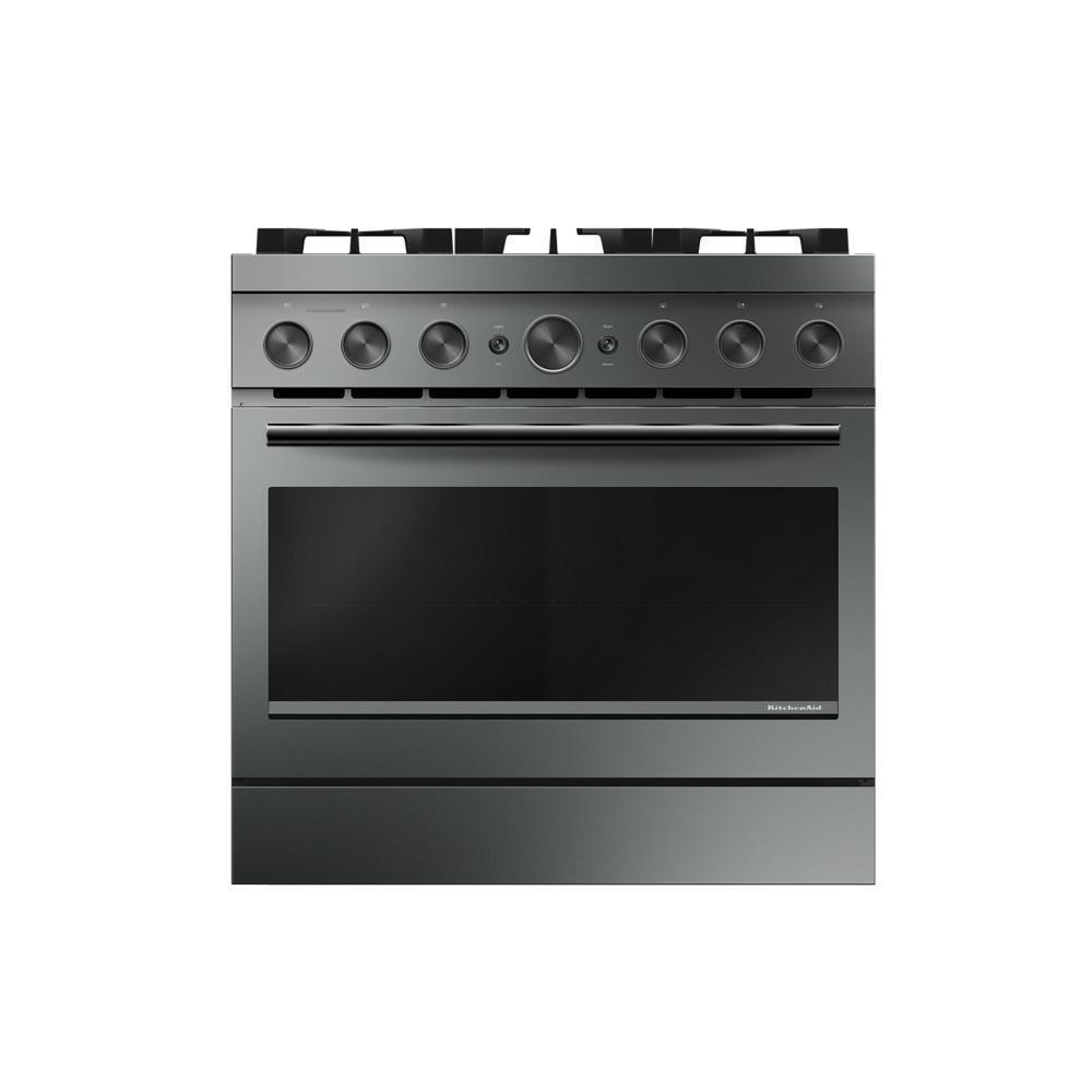 Kitchenaid KFDS936SJP 36-Inch 6 Burner Commercial-Style Dual Fuel Range With No Preheat Air Fry Mode