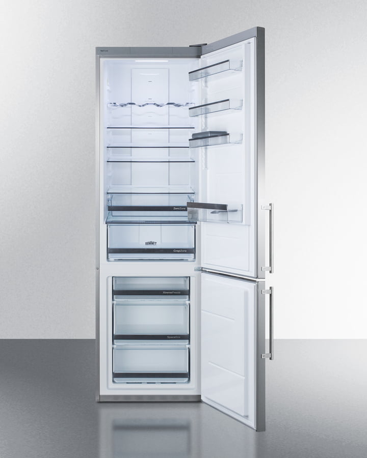 Summit FFBF181ESBI 24" Wide Built-In Bottom Freezer Refrigerator