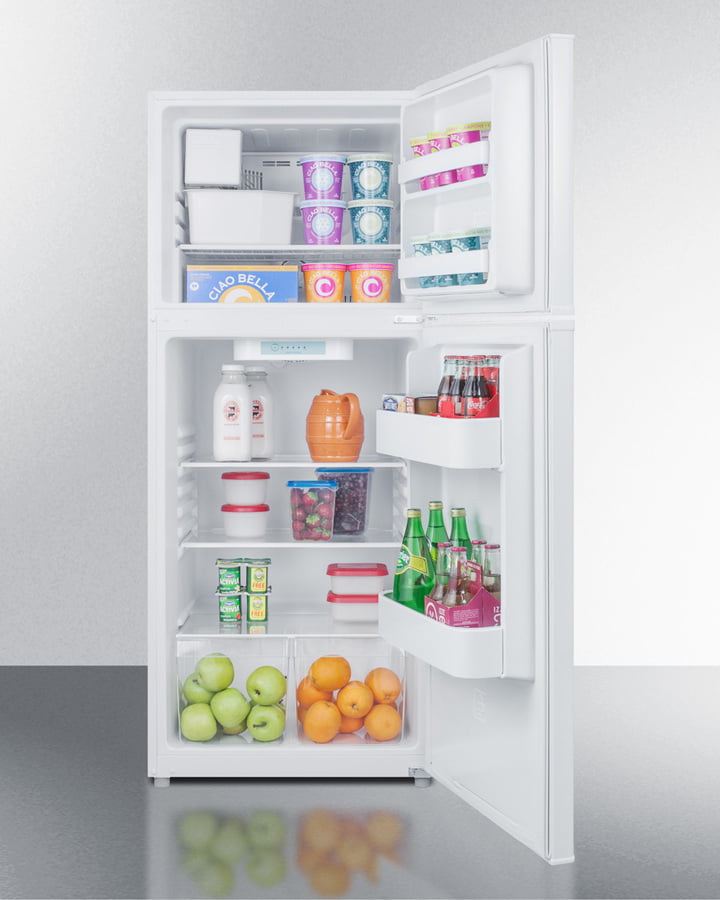 Summit FF1071WIM 24" Wide Top Mount Refrigerator-Freezer With Icemaker